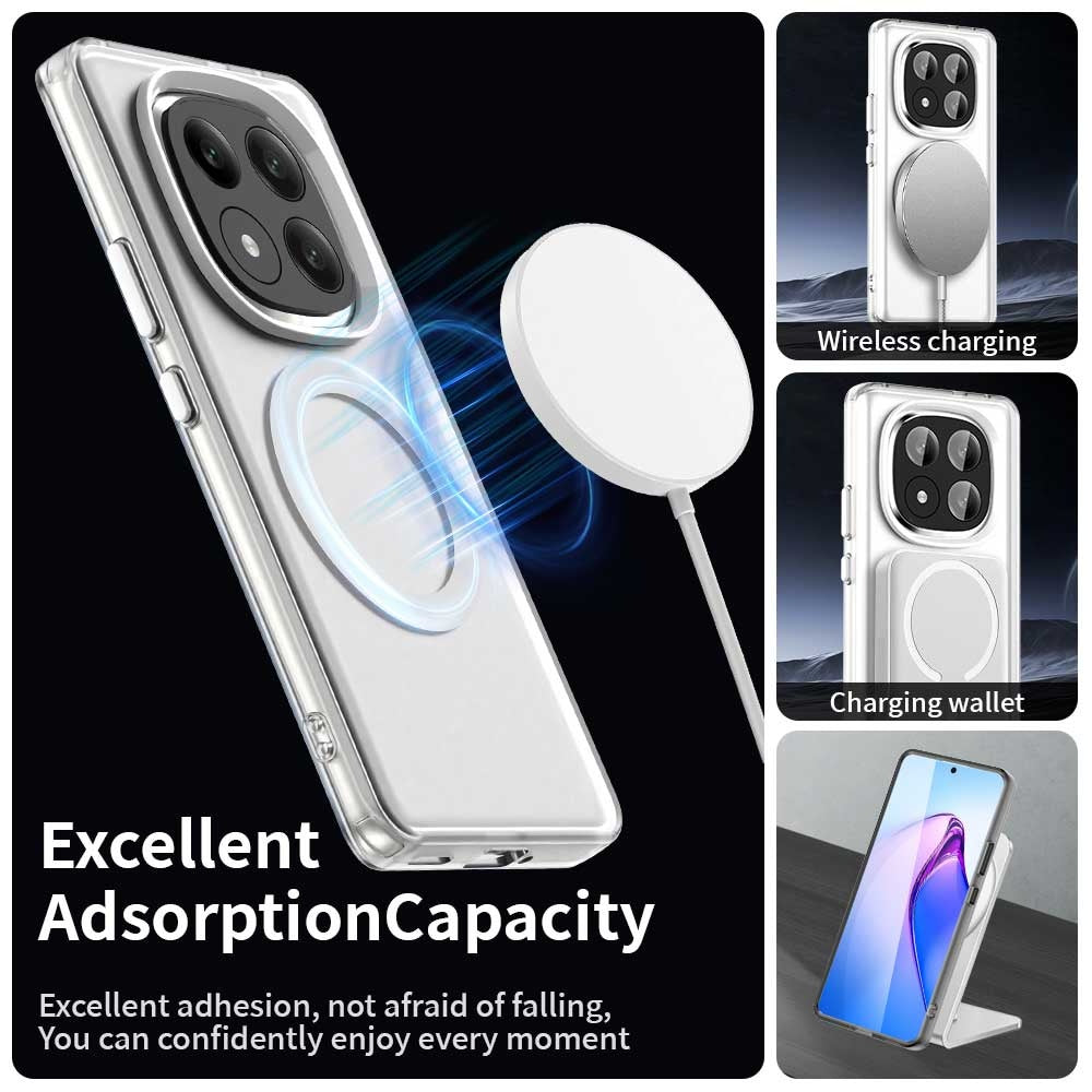 Coque MagSafe pour Xiaomi Redmi Note 14 Pro+ 5G, Techsuit, CandyCase, Blanche
