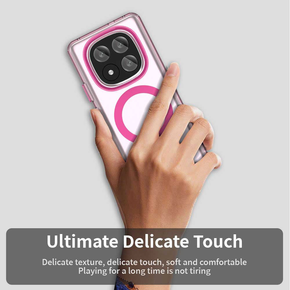 Coque MagSafe pour Xiaomi Redmi Note 14 Pro+ 5G, Techsuit, CandyCase, Rose