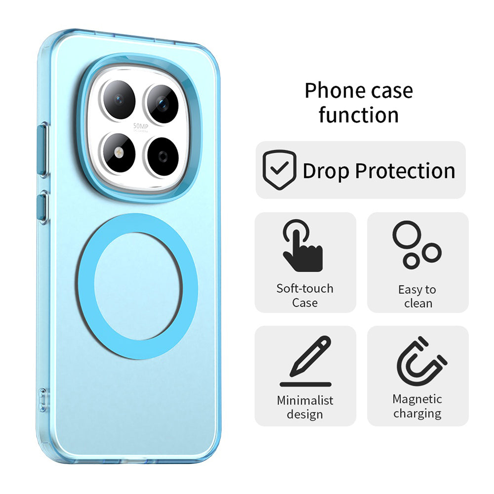 MagSafe Hülle für Xiaomi Redmi Note 15 Pro 5G, Techsuit, CandyCase, Blau