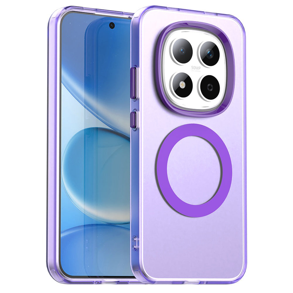 MagSafe Hülle für Xiaomi Redmi Note 15 Pro 5G, Techsuit, CandyCase, Lila