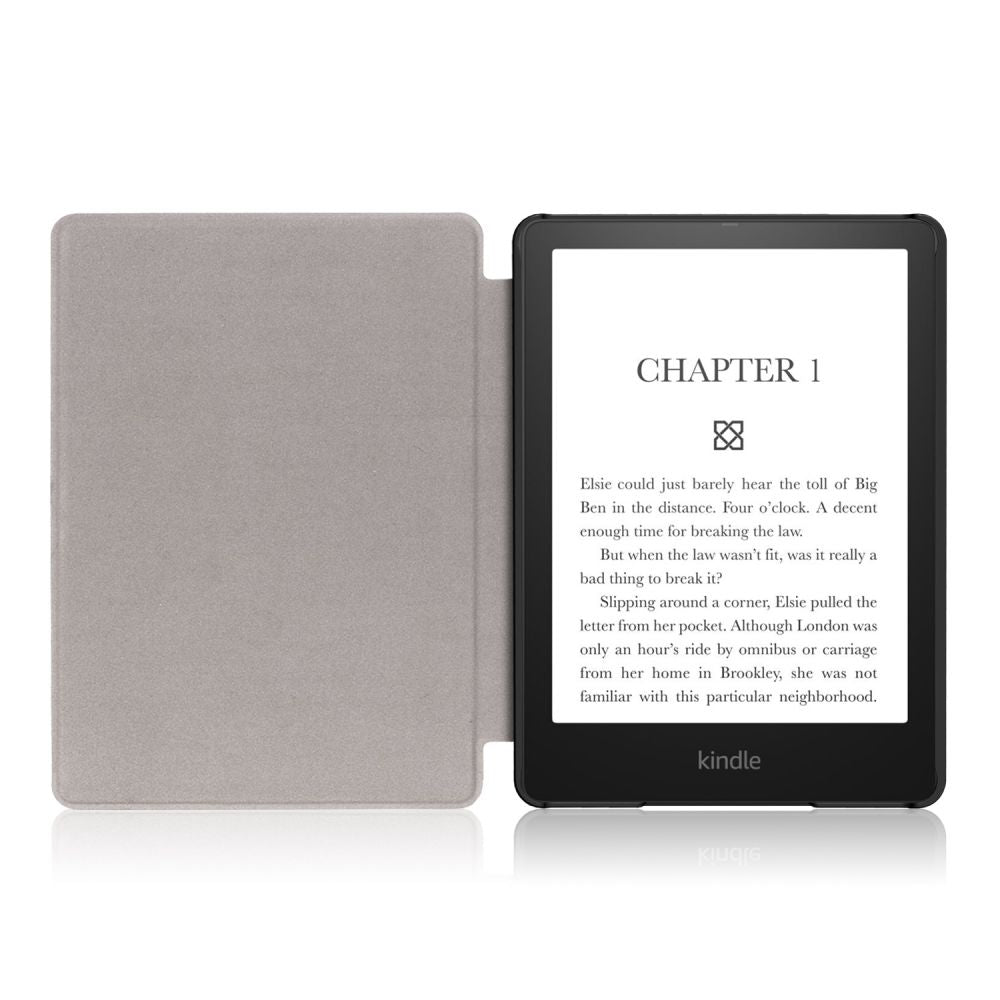 Housse pour Amazon Kindle Paperwhite 5 pouces, Techsuit, SmartCover, Noire