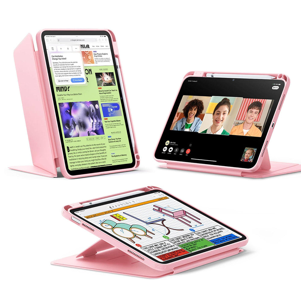 Étui pour Apple iPad (2025) / (2022), ESR, Flip Hybrid, Rose