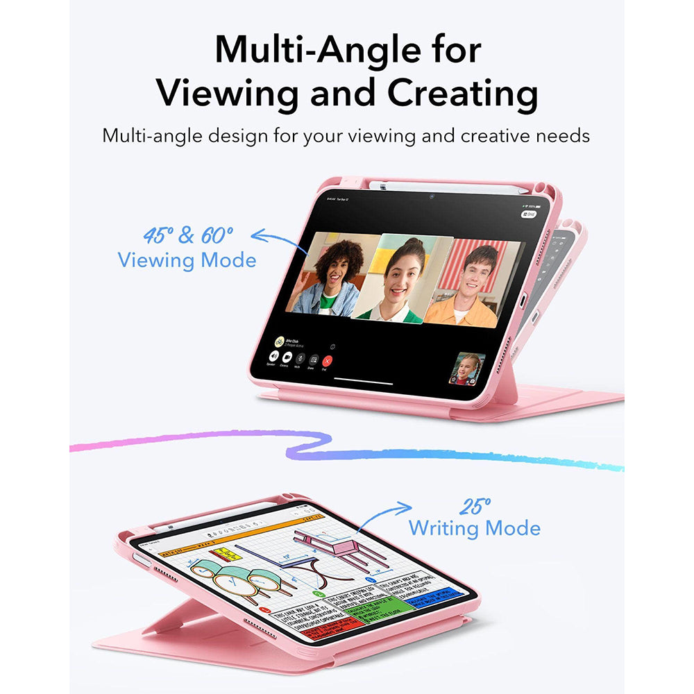 Étui pour Apple iPad (2025) / (2022), ESR, Flip Hybrid, Rose