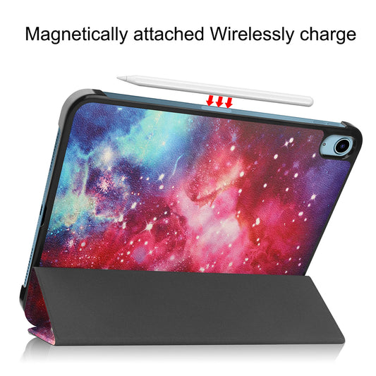 Coque pour Apple iPad (2025) / (2022), Techsuit, FoldPro Galaxy, Multicolore