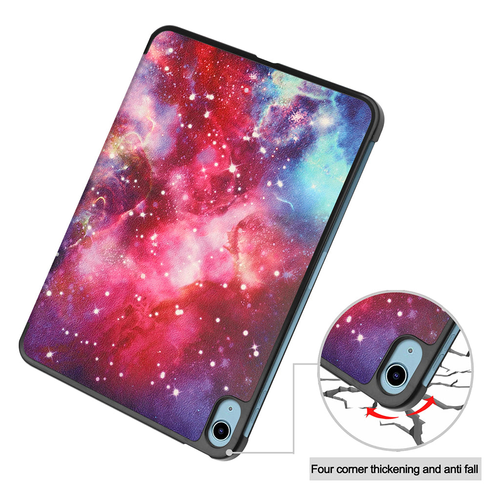 Coque pour Apple iPad (2025) / (2022), Techsuit, FoldPro Starry Night, Multicolore