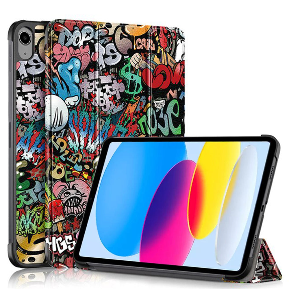 Housse pour Apple iPad (2025) / (2022), Techsuit, FoldPro Urban Vibe, Multicolore