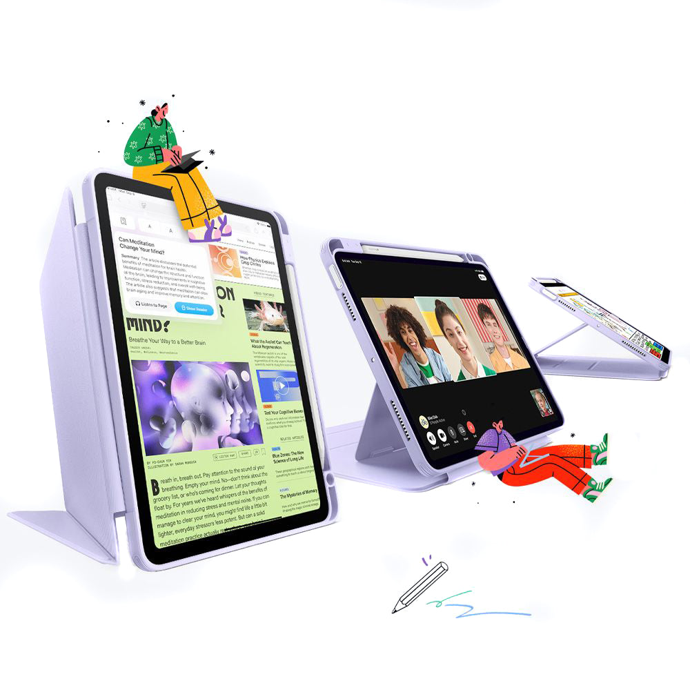 Étui pour Apple iPad Air 11 (2025) / Air 11 (2024) / Air (2022) / Air (2020), ESR, Flip Hybrid, Violet