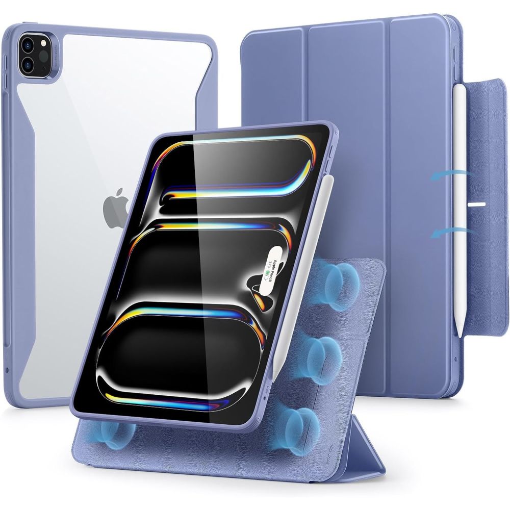 Étui pour Apple iPad Pro 13 (2024), ESR, Rebound Hybrid, Mauve