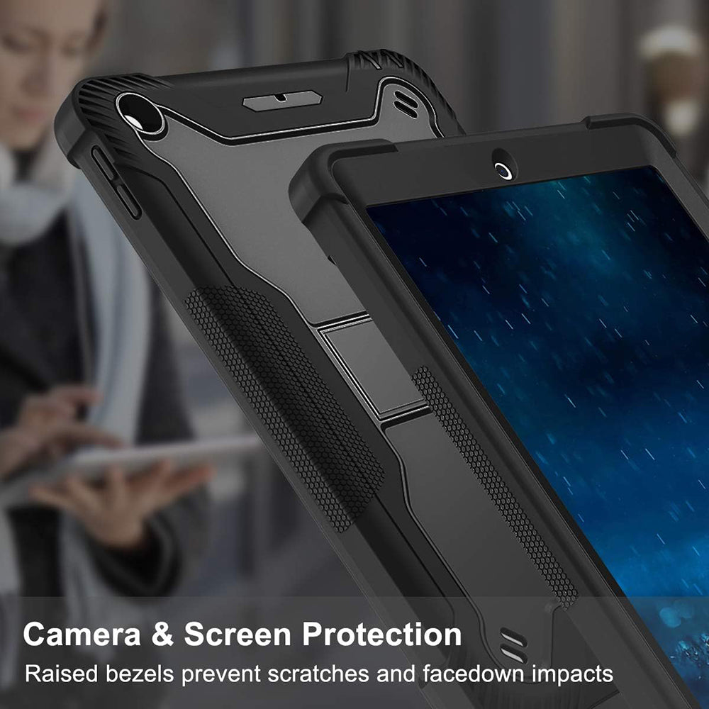 Coque pour Apple iPad 9.7 (2018) / 9.7 (2017), Techsuit, Rugged TabShell, Noire