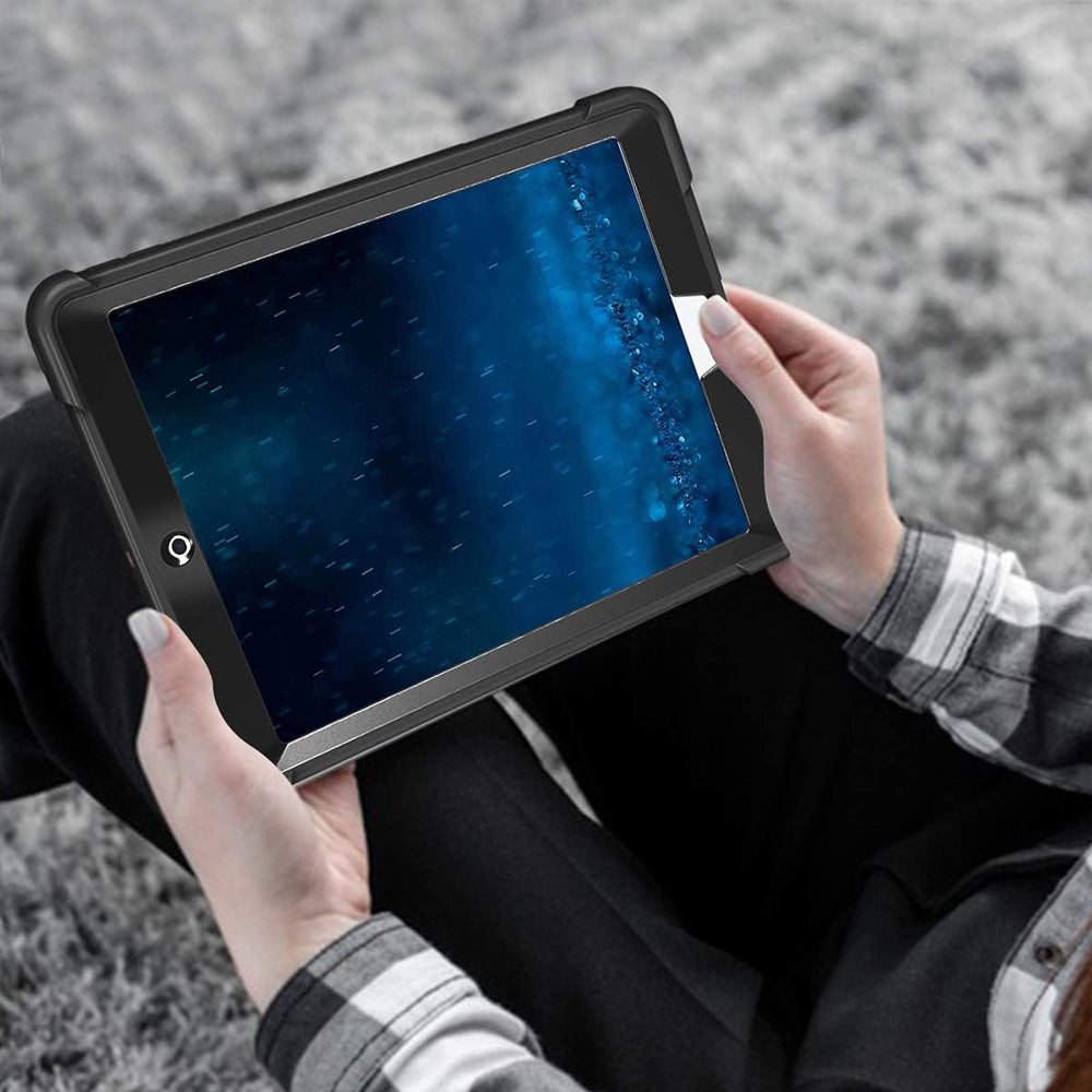 Coque pour Apple iPad 9.7 (2018) / 9.7 (2017), Techsuit, Rugged TabShell, Noire