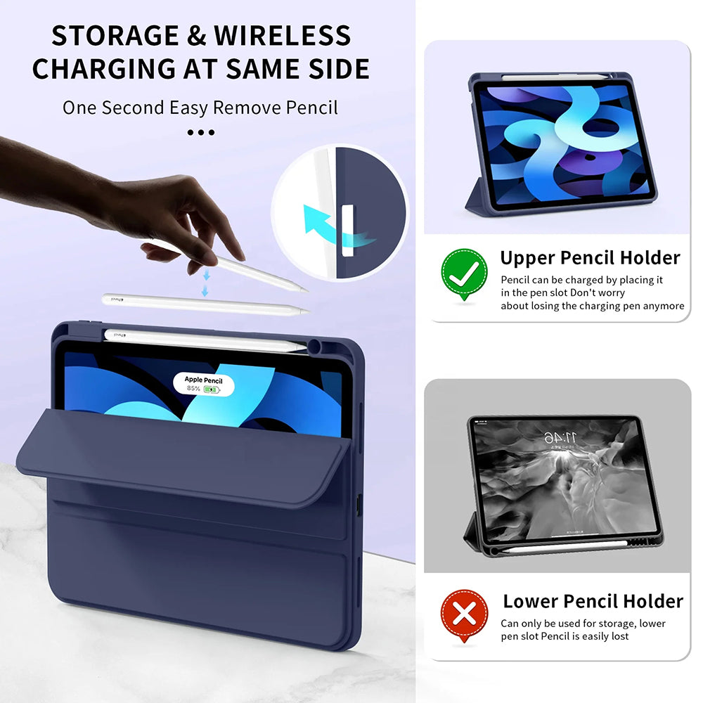 Housse pour Apple iPad Air 11 (2026) / iPad Air 11 (2025) / Air 11 (2024), Techsuit, Flex Trifold, Violet