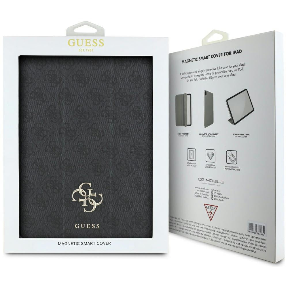 Hülle für Apple iPad Air 13 (2026) / Air 13 (2025) / Air 13 (2024), Guess, 4G Big Logo, Schwarz