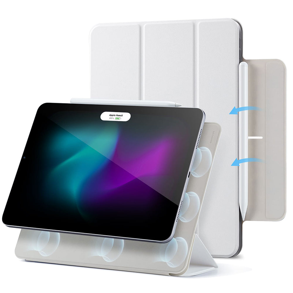 Coque pour Apple iPad Air 13 (2026) / Air 13 (2025) / Air 13 (2024) / Pro 12.9 (2022) / Pro 12.9 (2021), ESR, Rebound, Blanche