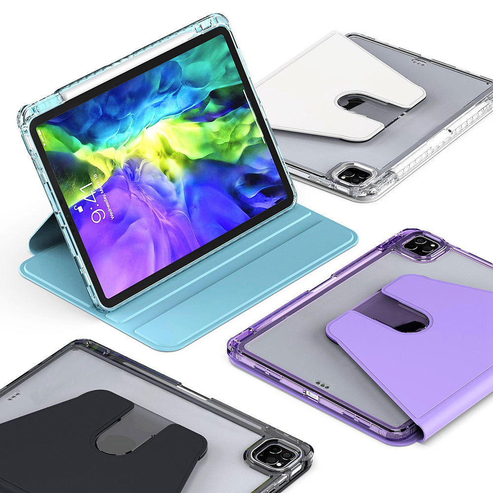 Coque pour Apple iPad Pro 11 (2024), Techsuit, Crystal Vision, Noire