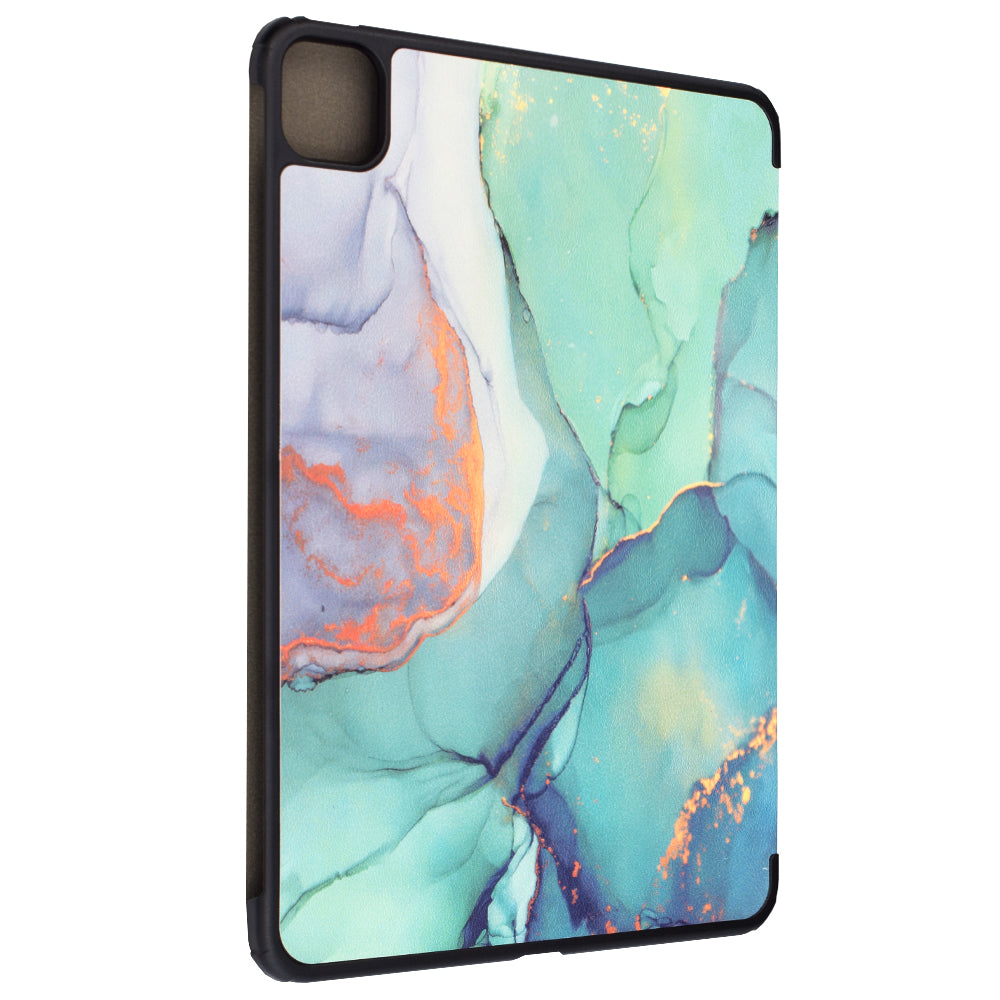 Coque pour Apple iPad Pro 11 (2024), Techsuit, FoldPro Green Time, Multicolore