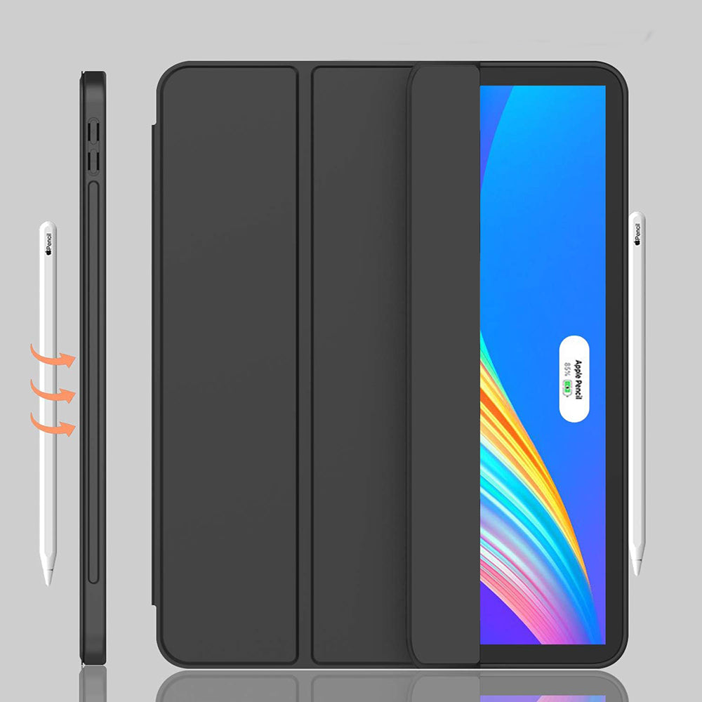 Housse pour Apple iPad Pro 12.9 (2022) / Pro 12.9 (2021) / Pro 12.9 (2020) / Pro 12.9 (2018), Techsuit, Flex Trifold, Vert Matcha