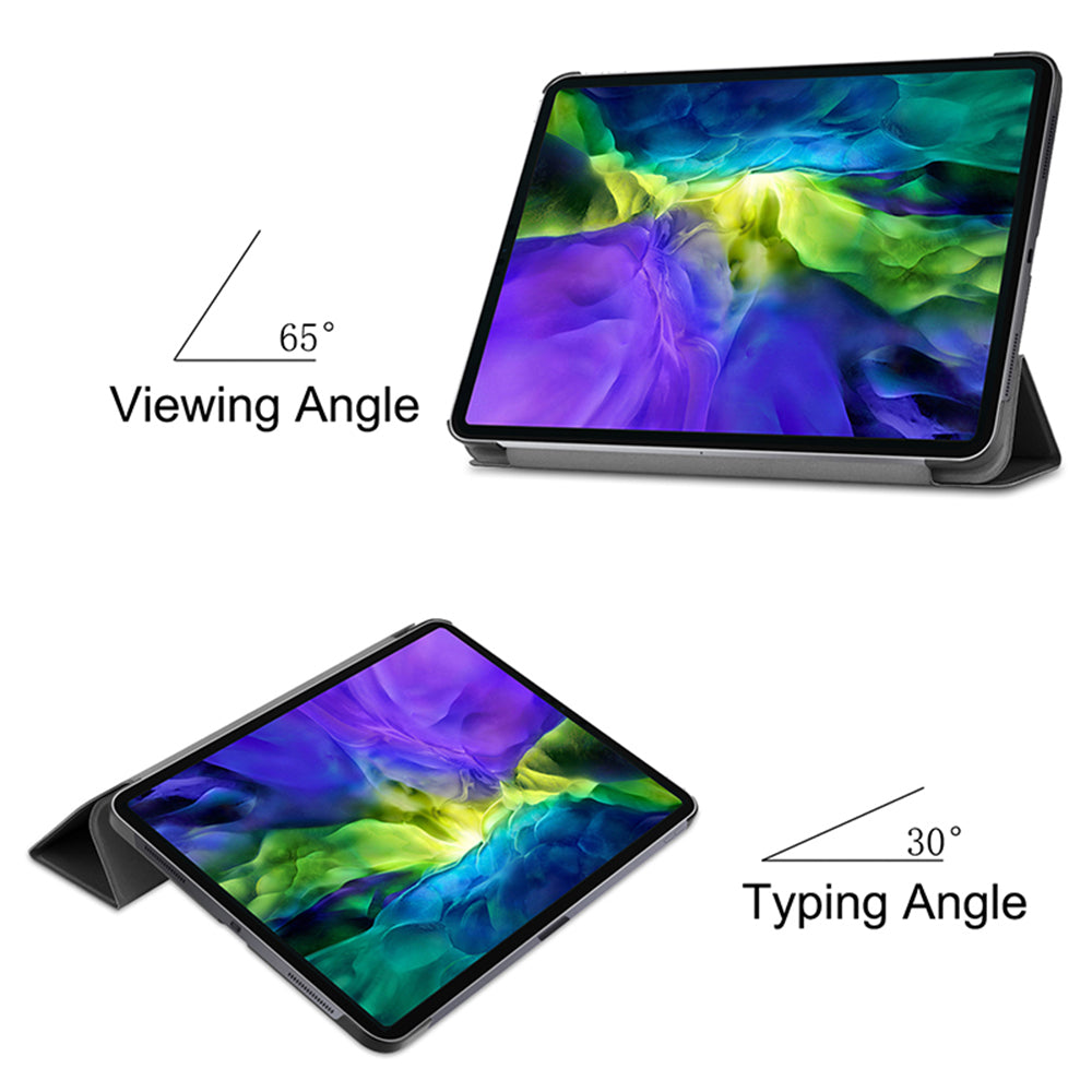 Coque pour Apple iPad Pro 12.9 (2022) / Pro 12.9 (2021) / Pro 12.9 (2020) / Pro 12.9 (2018), Techsuit, FoldPro, Noire