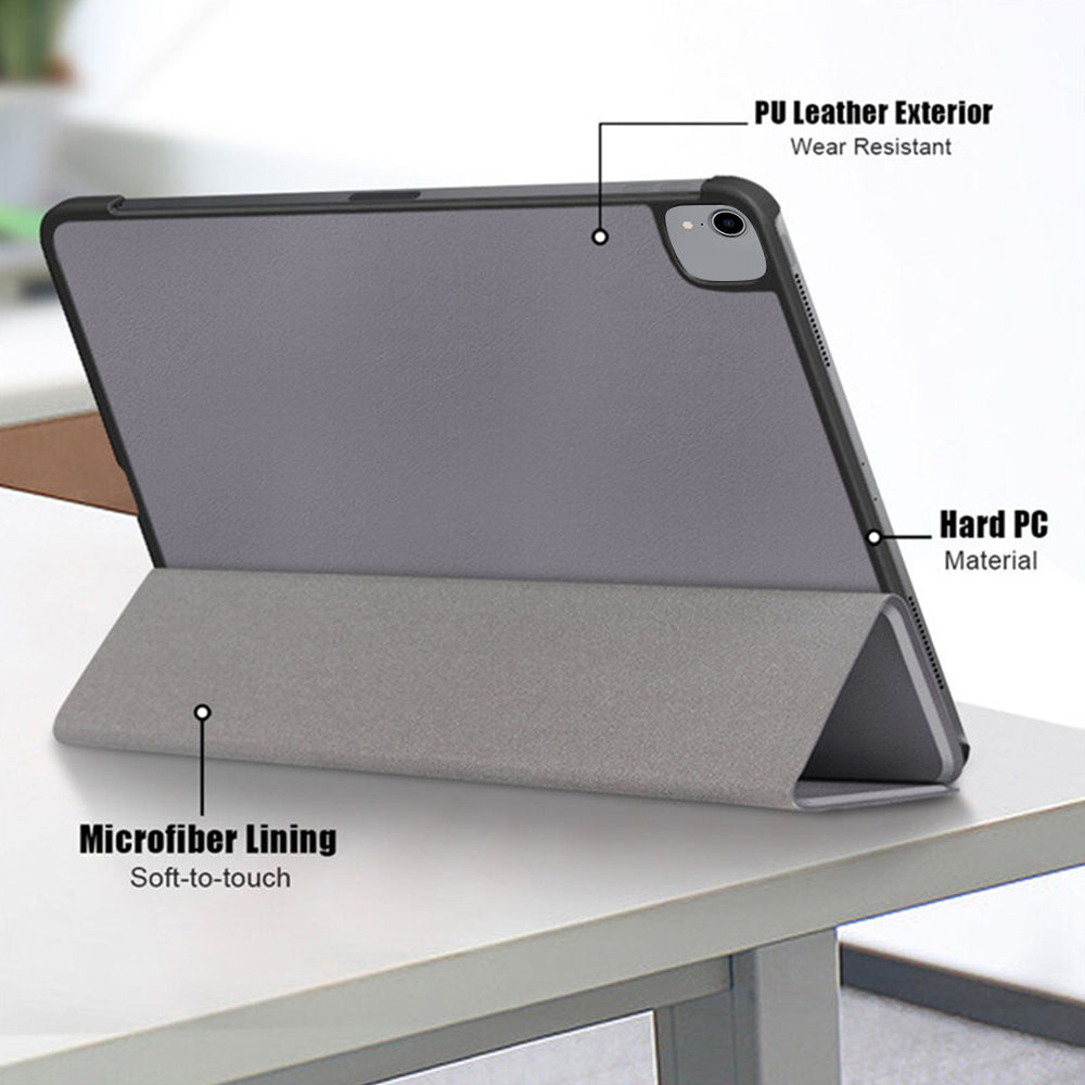 Coque pour Apple iPad Pro 12.9 (2022) / Pro 12.9 (2021) / Pro 12.9 (2020) / Pro 12.9 (2018), Techsuit, FoldPro, Noire