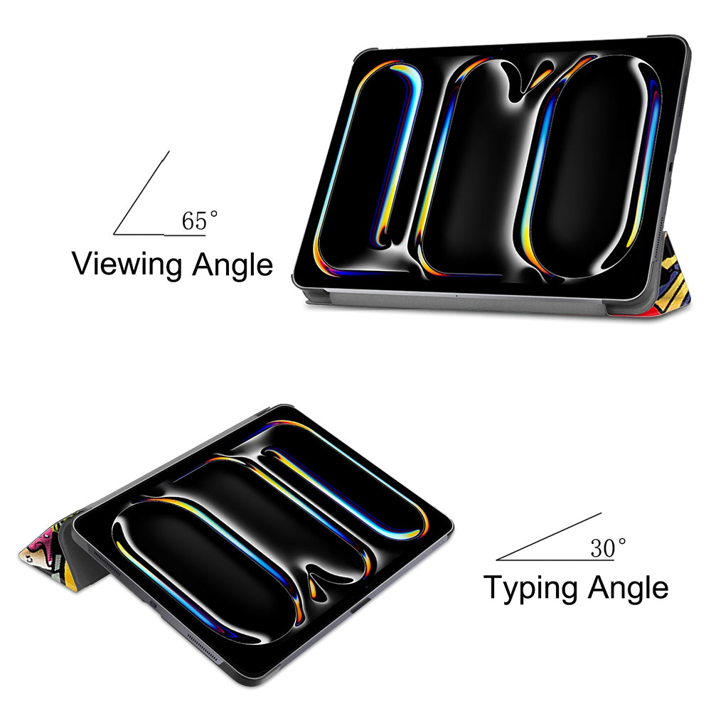 Coque pour Apple iPad Pro 13 (2024), Techsuit, FoldPro Urban Vibe, Multicolore