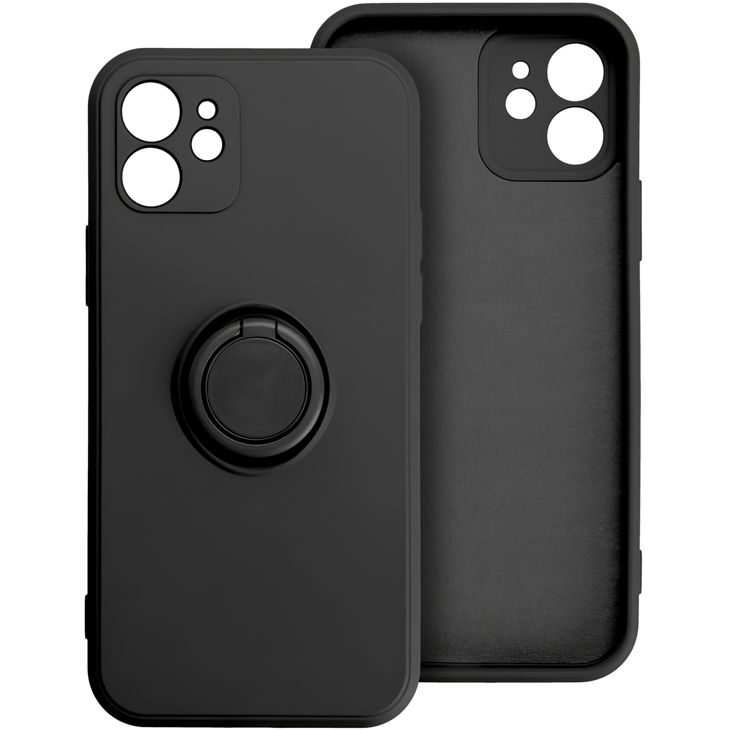 Coque pour Apple iPhone 16 Pro, OEM, Anneau en silicone, Noire