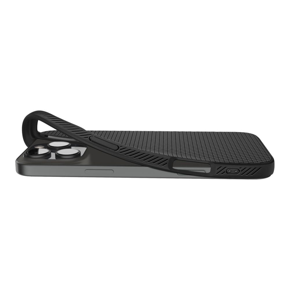 Coque pour Apple iPhone 16 Pro Max, Spigen, Liquid Air Matte, Noir ACS07988