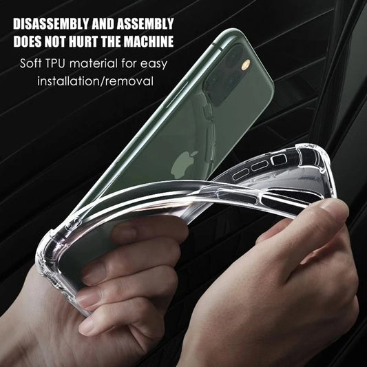 Hülle für Apple iPhone 12 Pro, Techsuit, stoßfest klar, transparent