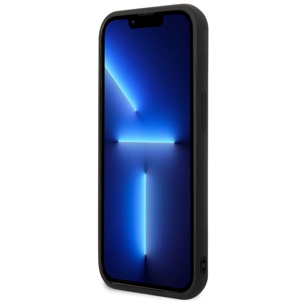 Hülle für Apple iPhone 14 Plus, Karl Lagerfeld, 3D Rubber Ikonik Karl, Schwarz