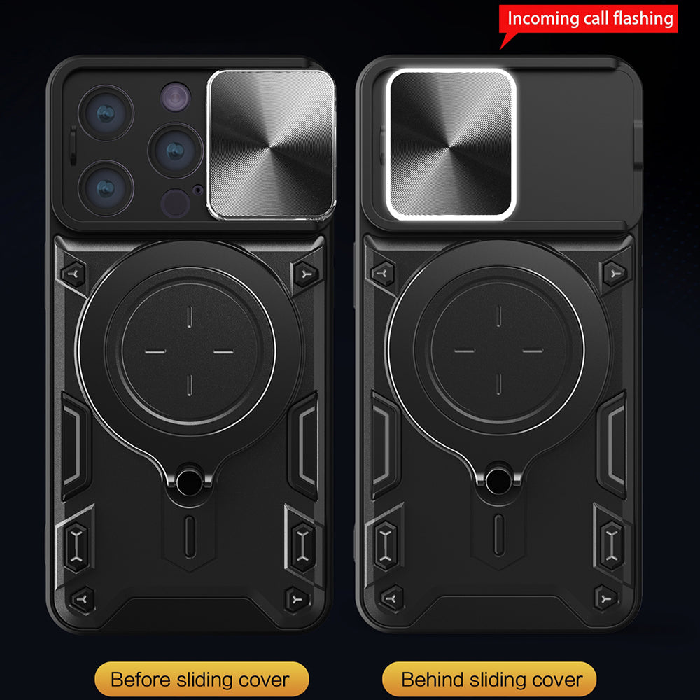 Coque pour Apple iPhone 14 Pro, Techsuit, CamGuard Pro, Noire