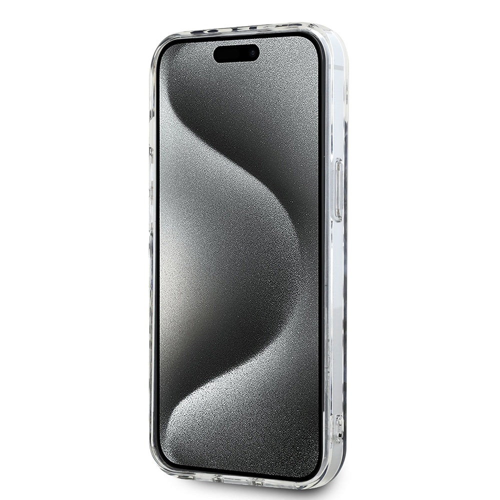 Case for Apple iPhone 15, Karl Lagerfeld, IML Luxury Gold Fullover Logo, Gold