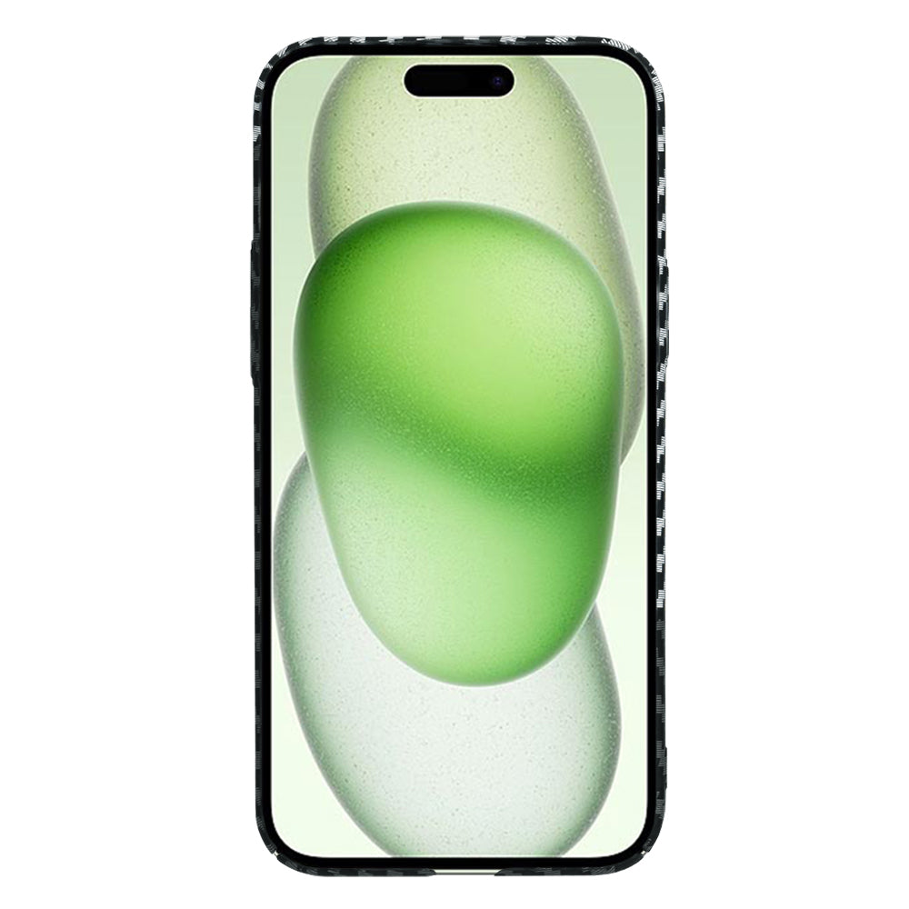 Coque pour Apple iPhone 15 Plus, Techsuit, Carbonite FiberShell, Noir Gris