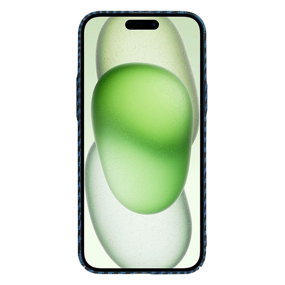 Coque pour Apple iPhone 15 Plus, Techsuit, Carbonite FiberShell, Turquoise