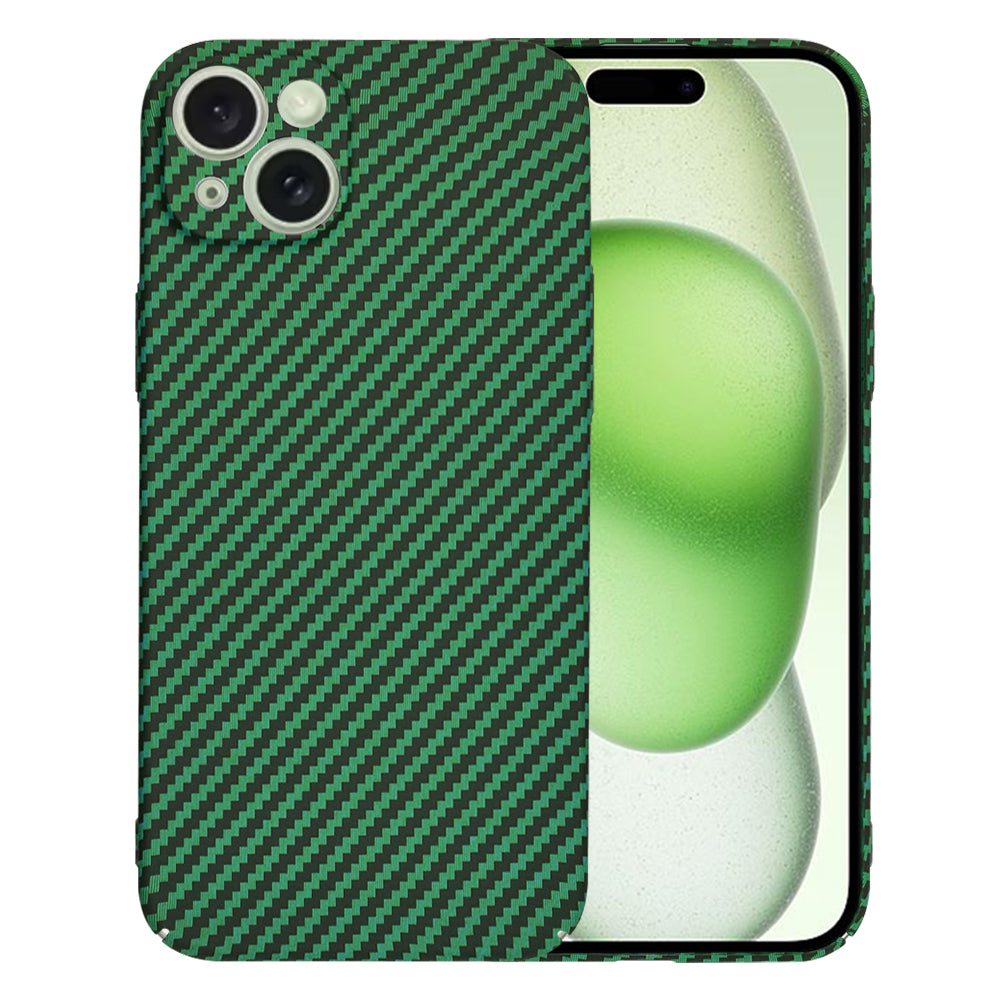 Coque pour Apple iPhone 15 Plus, Techsuit, Carbonite FiberShell, Vert