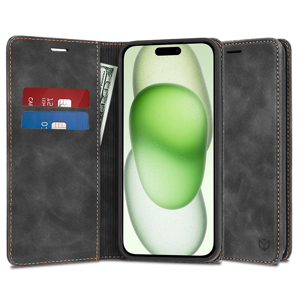Coque pour Apple iPhone 15 Plus, Techsuit, Confy, Noire