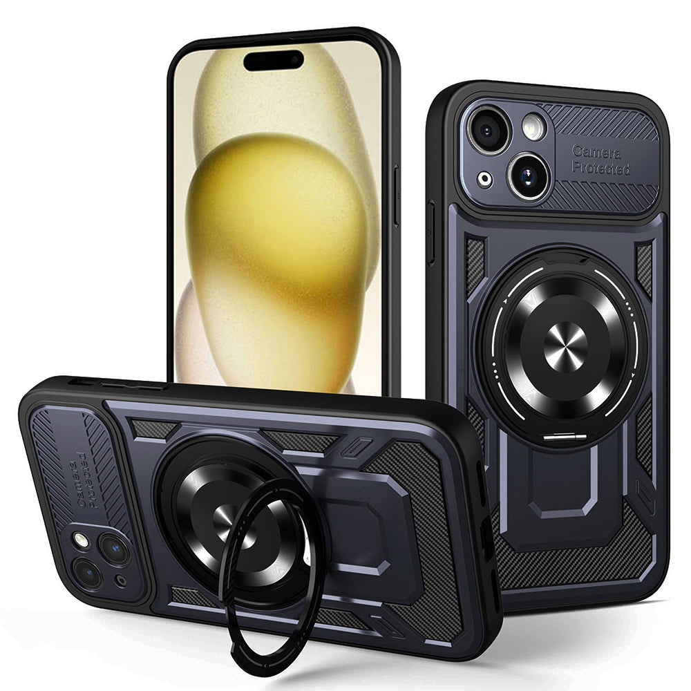 Coque pour Apple iPhone 15 Plus, Techsuit, RuggedCam, Bleue