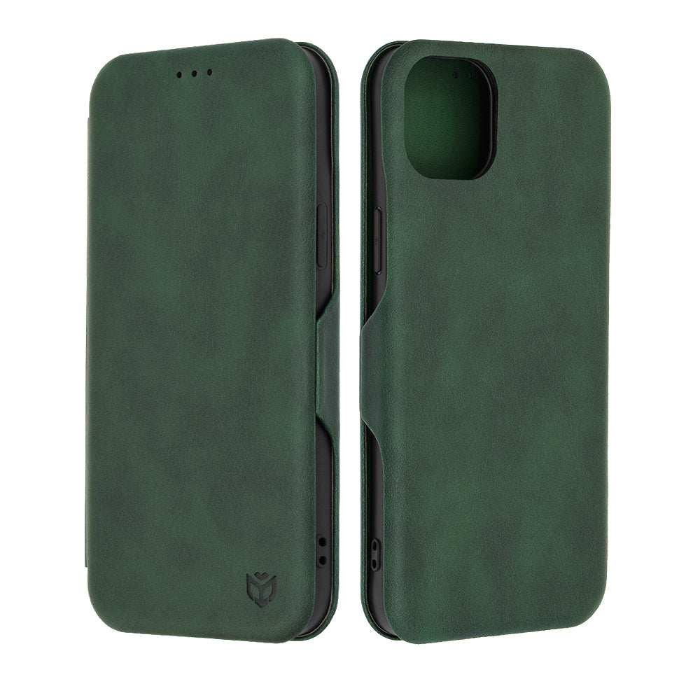 Coque pour Apple iPhone 15 Plus, Techsuit, Safe Wallet Plus, Vert