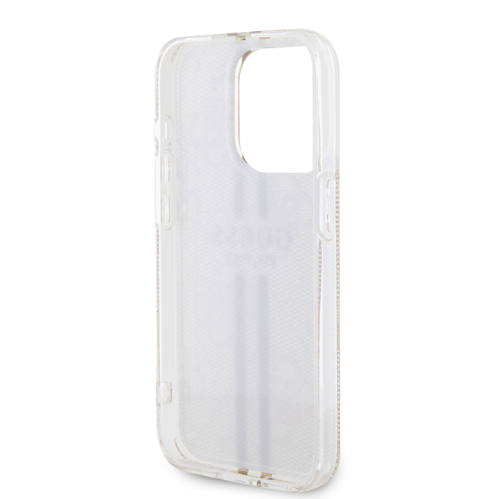 Étui pour Apple iPhone 15 Pro, Guess, IML 4G Gold Stripe, Rose