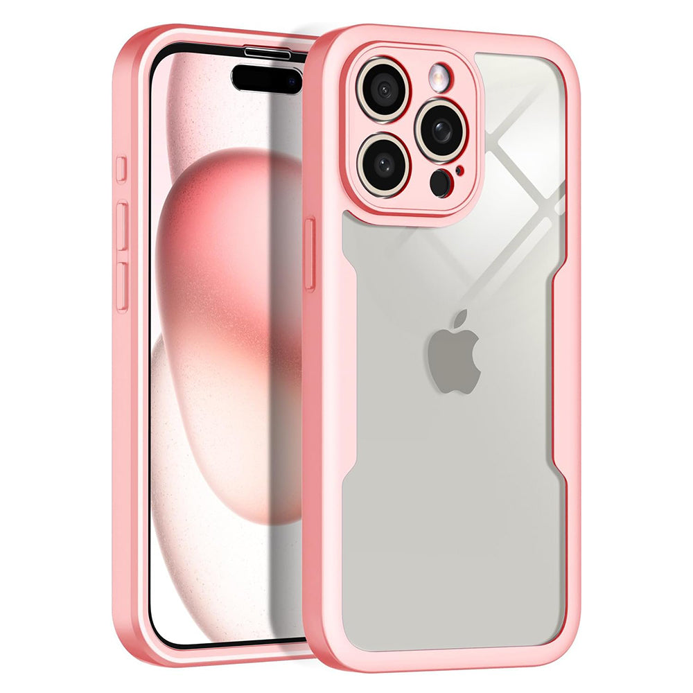 Coque pour Apple iPhone 15 Pro Max, Techsuit, ColorVerse 360, Rose