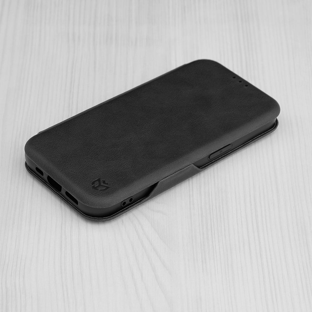 Coque pour Apple iPhone 15 Pro Max, Techsuit, Safe Wallet Plus, Noire