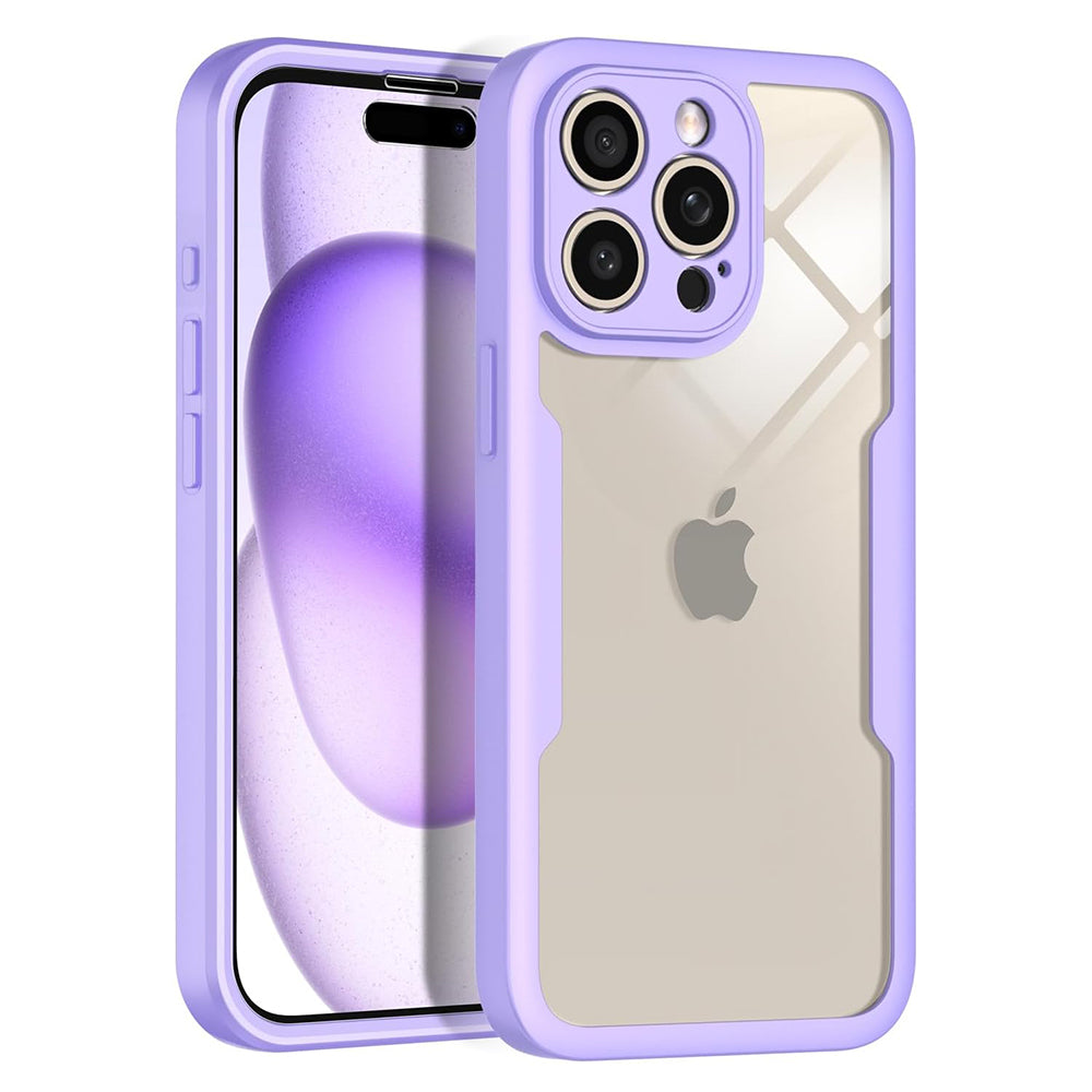 Coque pour Apple iPhone 15 Pro, Techsuit, ColorVerse 360, Violet