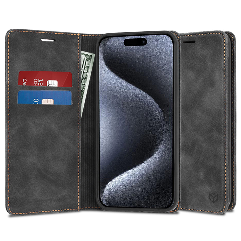 Coque pour Apple iPhone 15 Pro, Techsuit, Confy, Noire