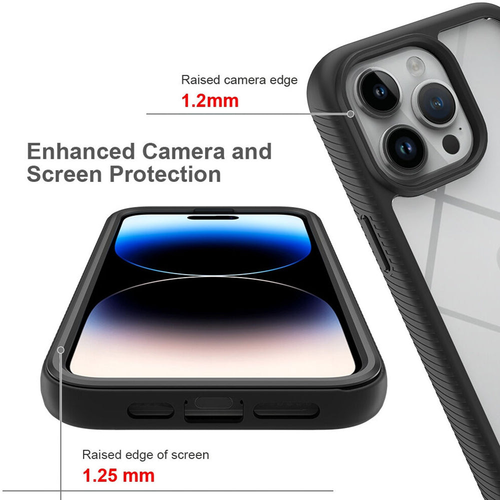 Coque pour Apple iPhone 15 Pro, Techsuit, Defense360 Pro, Noire