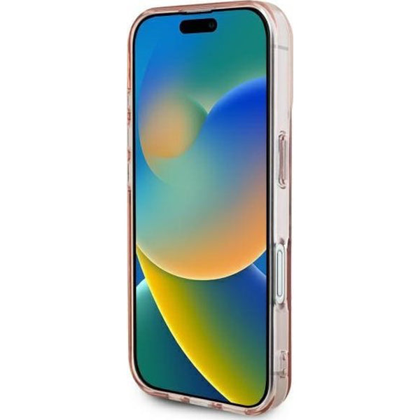Étui pour Apple iPhone 16, Guess, IML Heart, Transparent