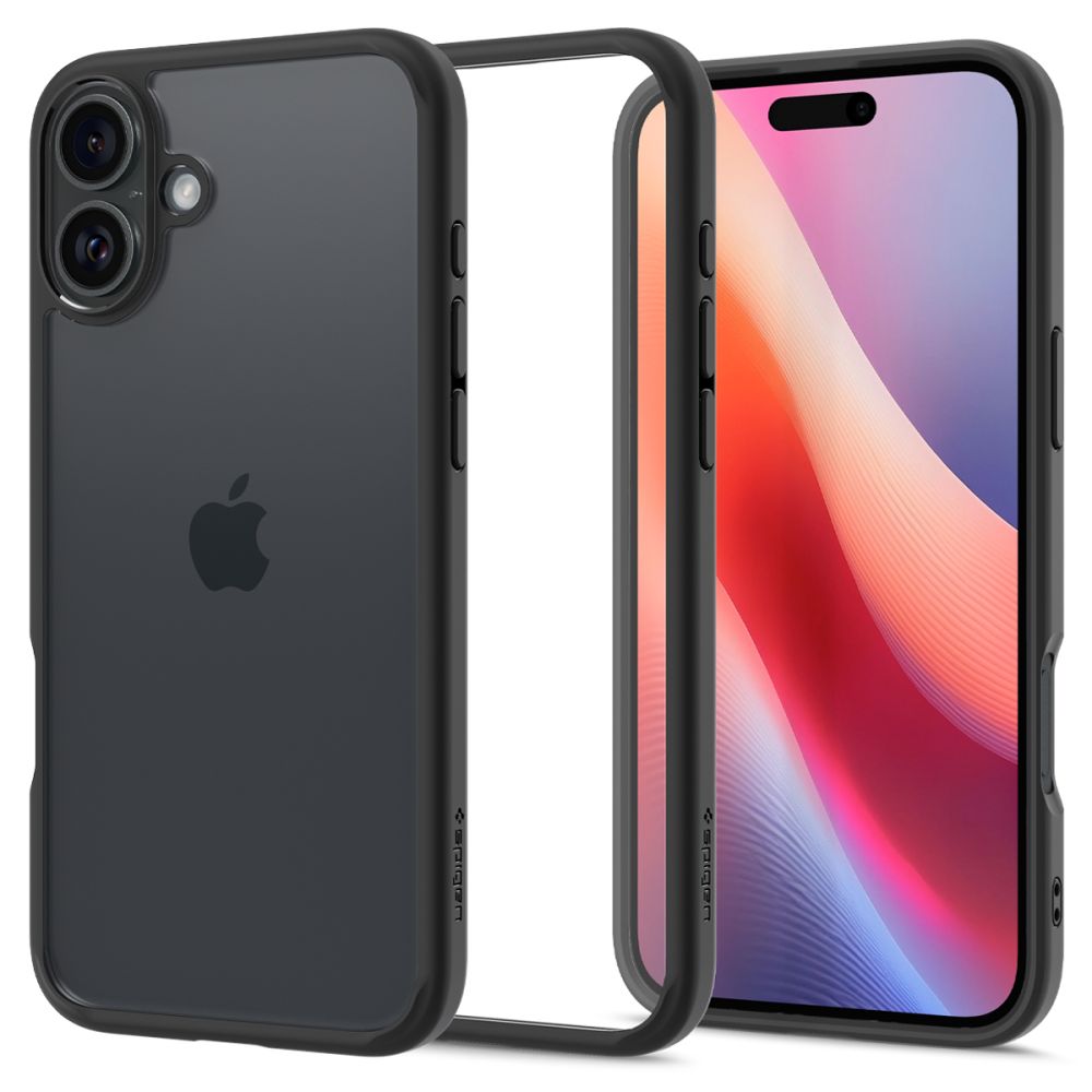 Hülle für Apple iPhone 16 Plus, Spigen, Ultra Hybrid, Mattschwarz