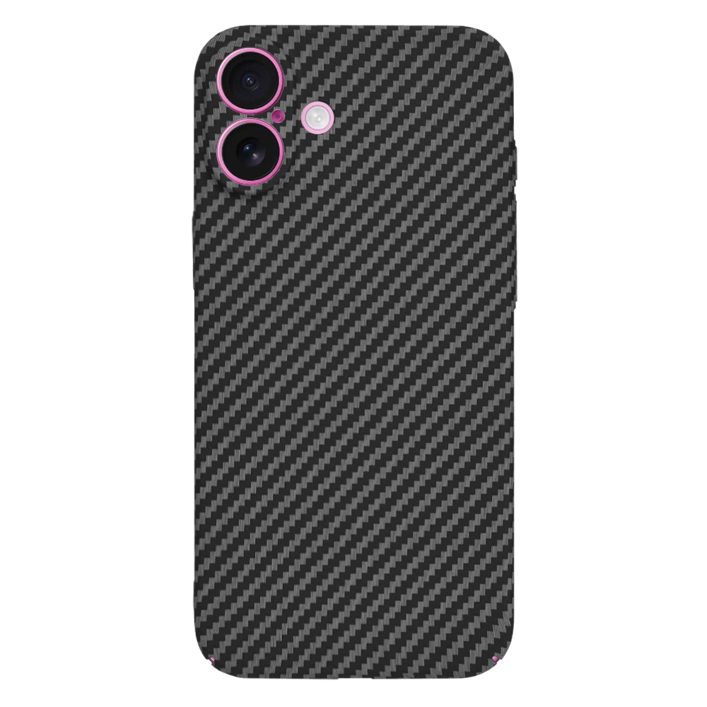 Coque pour Apple iPhone 16 Plus, Techsuit, Carbonite FiberShell, Noire