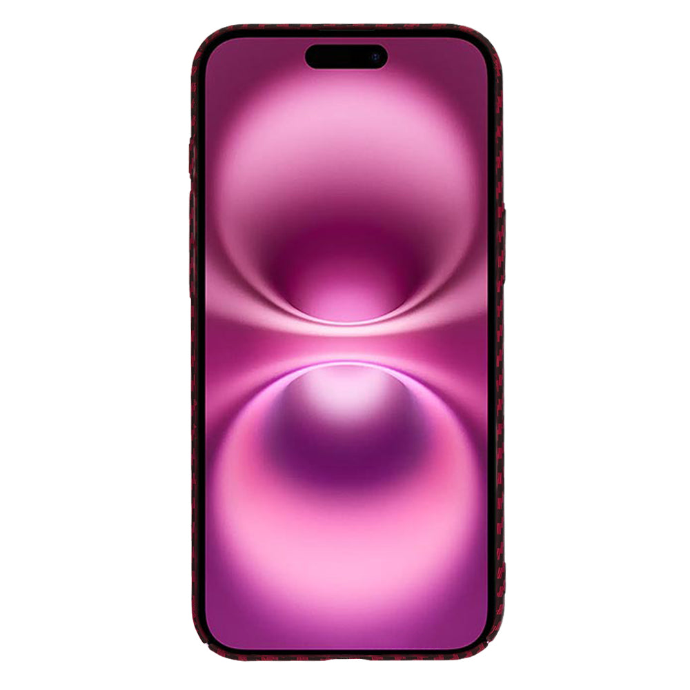 Coque pour Apple iPhone 16 Plus, Techsuit, Carbonite FiberShell, Rouge