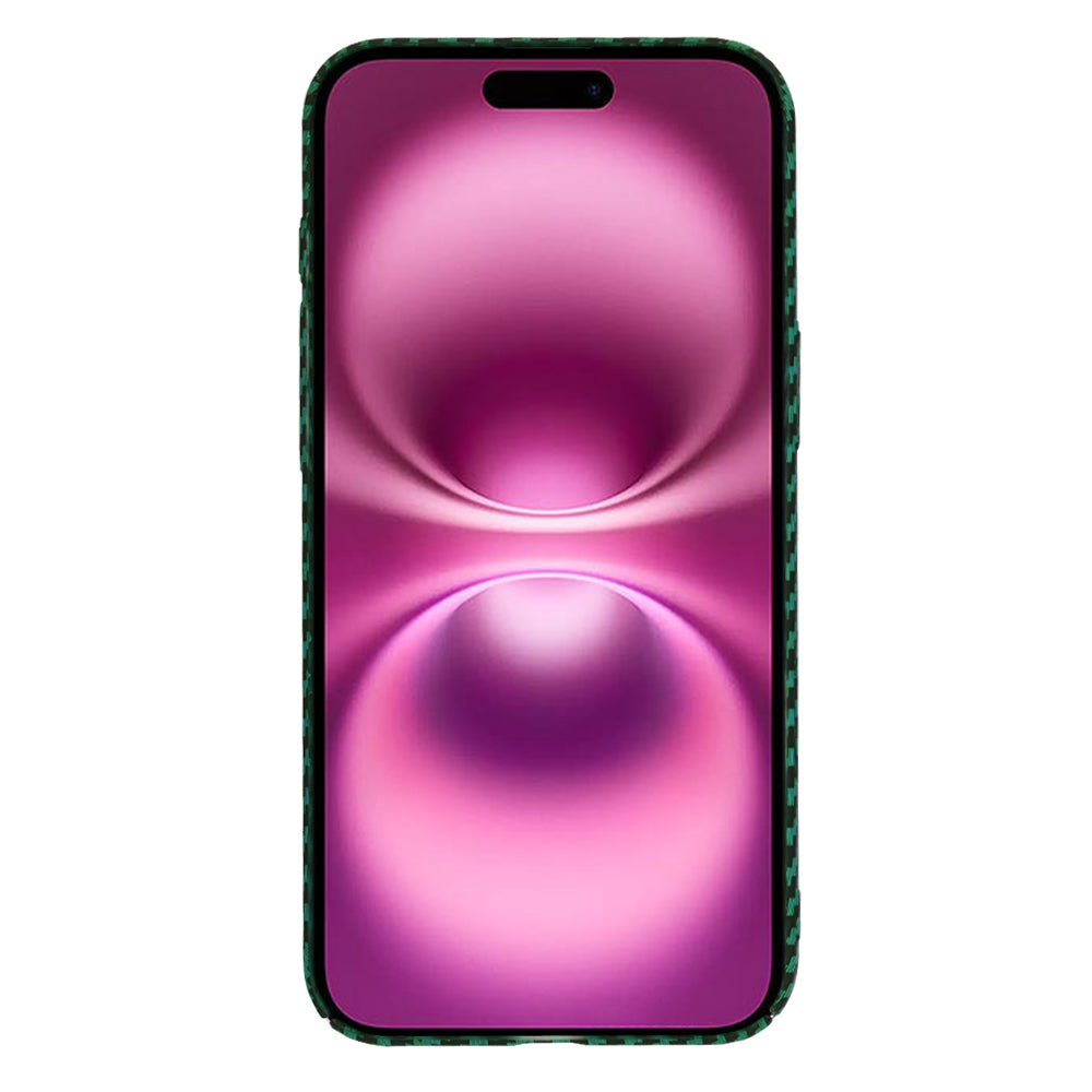 Coque pour Apple iPhone 16 Plus, Techsuit, Carbonite FiberShell, Vert