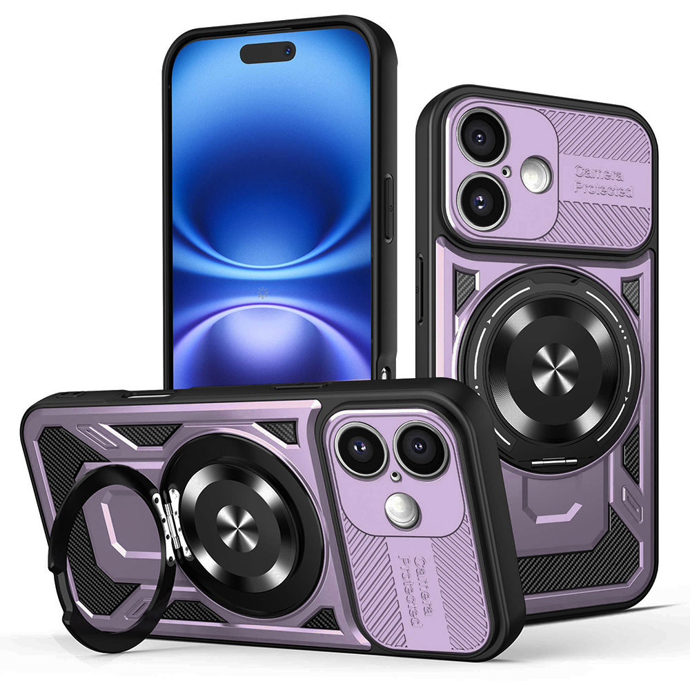 Coque pour Apple iPhone 16 Plus, Techsuit, RuggedCam, Violet