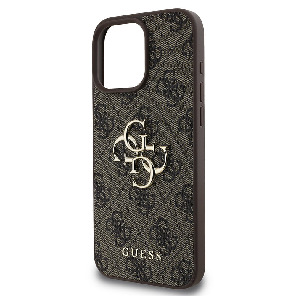 Étui pour Apple iPhone 16 Pro, Guess, 4G Big Logo, Marron