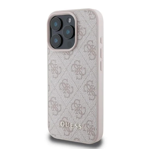 Hülle für Apple iPhone 16 Pro Max, Guess, 4G Classic, Rosa