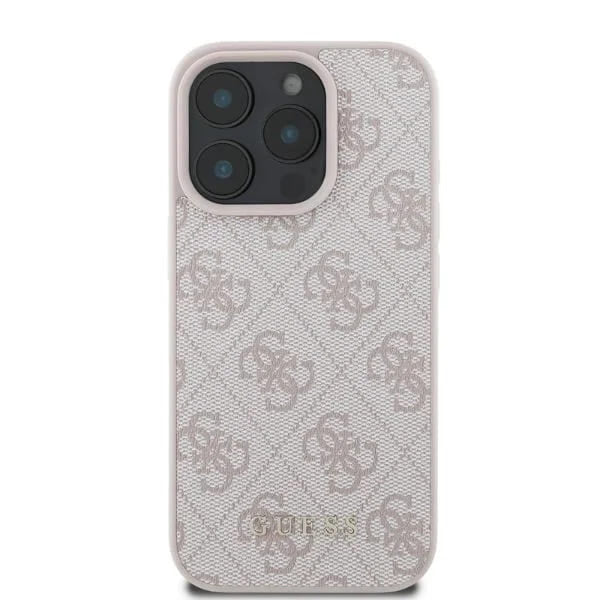 Hülle für Apple iPhone 16 Pro Max, Guess, 4G Classic, Rosa